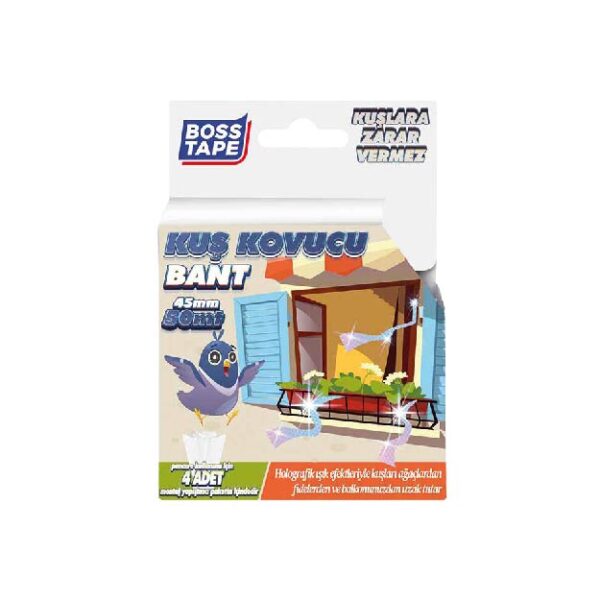 Ταινια Τρομου Πουλιων Ανακλαστικη 45mm x50mt  BL BOSS