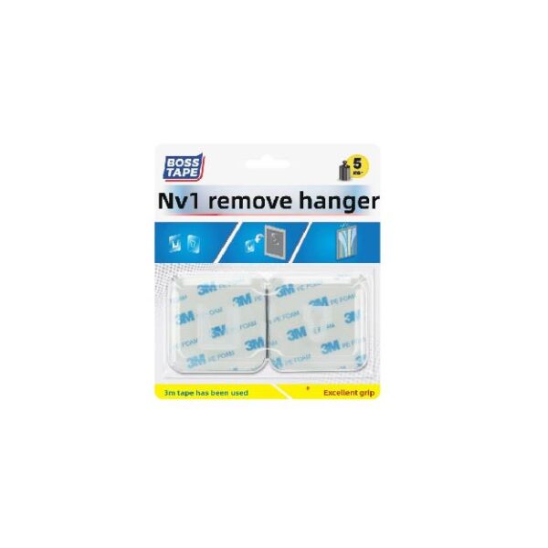 Γαντζοι Αυτοκολλητοι Για Πινακες -2Τεμ 30mmx60mm BL BOSS